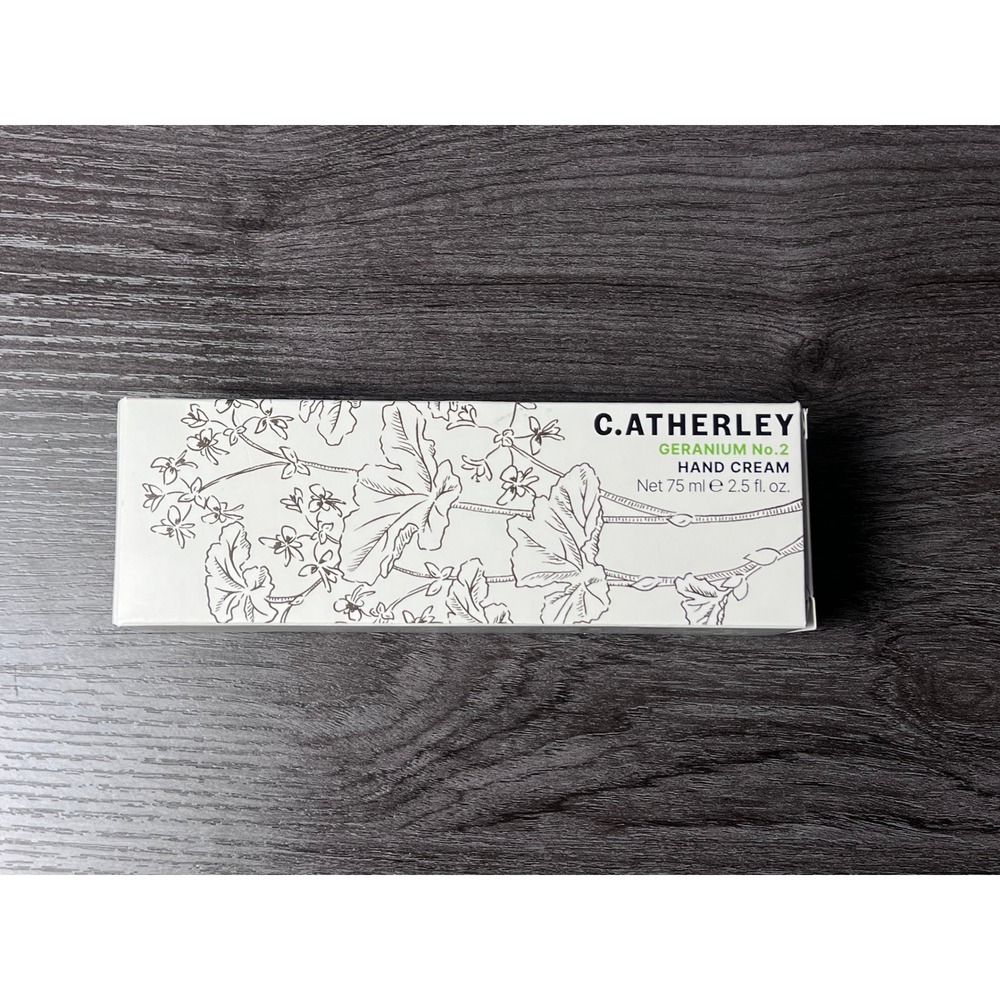 C. Atherley Geranium No. 2 NIB Hand Cream 75ml Luxurious Premium Boutique